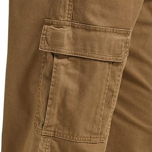 Pantalones holgados de gran tamaño de alta calidad personalizados para hombre, ropa de trabajo de lona de algodón, pantalones Cargo, pantalones con logotipo impreso al por mayor - Product Image 3