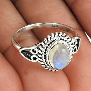 อัญมณีลาบราดอไรต์ธรรมชาติแหวนแต่งงานแหวนหมั้นสวยงามนิ้วสวยสำหรับผู้หญิง925แหวนเงินสเตอร์ลิงขายส่ง - Product Image 5