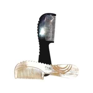 Peine para Cabello Ecológico Hecho a Mano con Cuerno de Búfalo de 6 Pulgadas, Multiusos, para Masaje y Peinado de Barba, Precio de Fábrica, Peines Artesanales para Salón de Belleza - Product Image 3