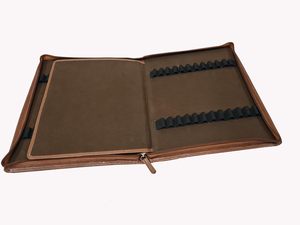 Pochette pour stylo en cuir véritable Pochette pour stylo Style différent Étuis multiples Étui à crayons portable - Product Image 4