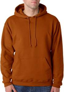 <b>Men</b> Relaxed Fit Fleece Pullover 350 GSM Soft Warm Hoodie With Front <b>Pouch</b> and Solid Color Design - Product Image 2