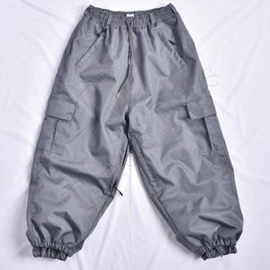 Pantalon grande taille personnalisé en usine imperméable 10,000mm pour pantalon de snowboard anti-UV coupe-vent à séchage rapide fermeture à cordon - Product Image 1