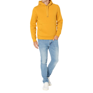 Sudadera con capucha de lana de algodón 100% para hombre, transpirable, cómoda, HeavyGSM, técnica bordada con estampado de invierno, talla XS - Product Image 6