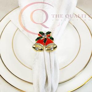 Anneaux de serviette décoratifs en métal pour arrangements de table de mariage de luxe, repas à domicile et mise en scène professionnelle - Product Image 3