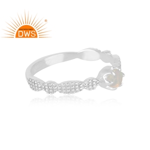 Anillo llamativo de piedras preciosas de ópalo etíope Natural de plata de ley de gran venta, joyería personalizada para mujer, regalo para ella - Product Image 3