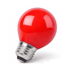 Bombilla Incandescente Esférica de 15W 230V E27 Color Rojo - Product Image 1