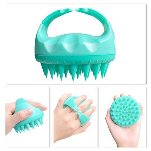 Hair Scalp <b>Massage</b> Brush Comb Silicone Bristles Handle Shampoo Brush Deep Clean Health Beauty 5 colour options - Product Image 5