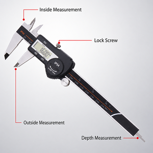 Calibrador Vernier Digital de 0-150 mm, Acero Inoxidable, Medidor Electrónico, Protección IP4, Resolución de 0.01 mm - Product Image 3