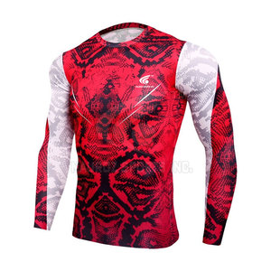 Precio de fábrica profesional personalizado deportes MMA Rash Guard logotipo personalizado impreso MMA Rash Guard - Product Image 3
