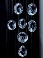 Mehrajudin Gems - Pierres précieuses naturelles en cristal blanc, coupées à facettes, formes variées, 20-50 carats, pour la fabrication de bijoux, lot de pierres précieuses