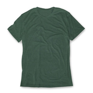 T-shirt décontracté pour homme, coupe classique, couleur unie, manches courtes, col rond, non tissé, 100 % coton, numérique, anti-plis, écologique - Product Image 1