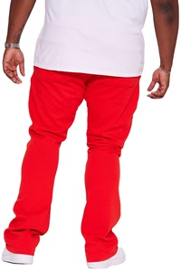 2023 unisexe personnalisé 100% coton polaire Jogging empilé pantalon de survêtement pantalon évasé avec sérigraphie pour hommes - Product Image 2