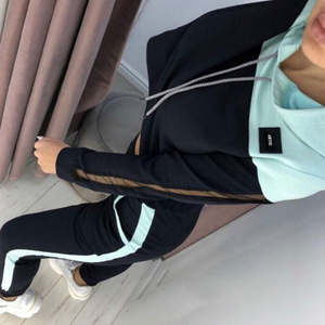 Logotipo de transferencia de calor designm Ladies High Street Wear Chándales Joggers Trajes Set Chándal Mujeres Conjunto de 2 piezas - Product Image 3
