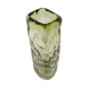 Vase en faux verre floral à deux tons pour la décoration de la maison, le style de table et l'affichage élégant de fleurs - Product Image 3