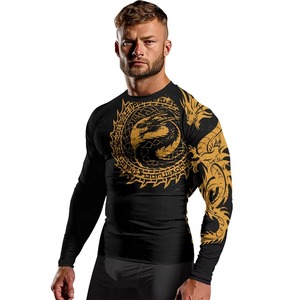 Rashguard de compression haute performance pour homme, manches courtes, protection UV, respirant, écologique, séchage rapide, Spandex/Polyester - Product Image 1