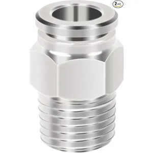 Raccord Droit Pneumatique Industriel Automatique en Laiton et Cuivre pour Air et Gaz, pour Machines et Autres Applications Industrielles - Product Image 2