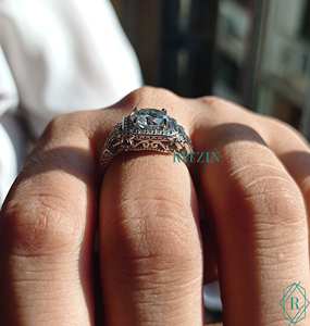 TCW – bague de fiançailles en Moissanite à coupe ronde avec diamant 2.50 - Product Image 4