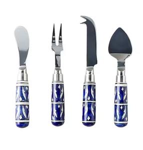 Gadgets y herramientas de cocina Cuchillo de queso de acero inoxidable Hoja de plata Mango hecho a mano Herramienta de cocina para picar queso - Product Image 1