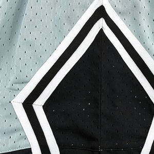 Pantalones cortos de baloncesto de verano de marca de diseñador para hombre, conjuntos certificados BSCI de sublimación de poliéster con logotipo de malla de punto Vintage personalizado - Product Image 3