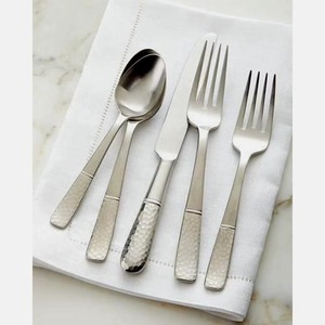 Juego de 5 cubiertos de acero inoxidable con mango de diseñador, cuchara, tenedor utilizado en la cocina, mesa, hogar, boda, cubiertos chapados en Color plateado - Product Image 1