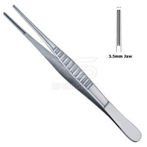 Pince à épiler TC Adson de qualité supérieure pansement 4.75 12cm Instrument chirurgical pince à épiler TC dentaire - Product Image 6