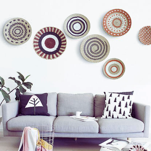 Décoration murale artisanale authentique en jonc de mer tressé, élégant accent d'intérieur, artisanat durable, fabriqué au Vietnam par le fabricant - Product Image 4