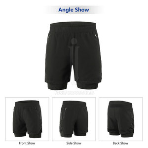 Precio al por mayor Pantalones cortos de gimnasio Ropa de fitness Pantalones cortos de gimnasio Spandex Poliéster Pantalones cortos de gimnasio para la venta en línea - Product Image 3