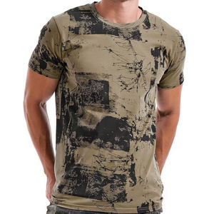 Camiseta de hombre con diseño de nuevo estilo, camiseta impresa personalizada transpirable de talla grande, Camiseta holgada de algodón de buena calidad para hombre - Product Image 1