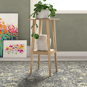 Jardinière entièrement en bois de grande qualité à prix raisonnable avec support en bois pour la décoration du jardin et de la maison - Product Image 3