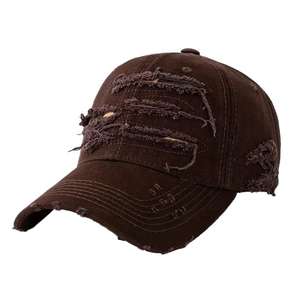 Hot Selling Classic Reasonable Price Unisex <b>Waterproof</b> Breathable Adjustable 5-Panel Sporty Denim 100% Cotton Baseball <b>Cap</b> - Product Image 6