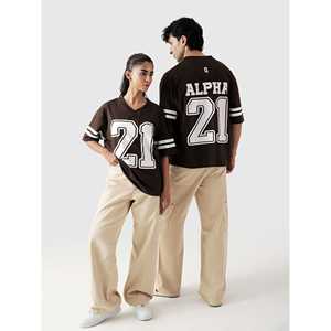 Conjunto Deportivo de Jersey Color Moka con Estampado Personalizado de los Detroit Lions, en Poliéster de Alta Calidad, Talla XL, Camiseta y Pantalones Cortos - Product Image 4