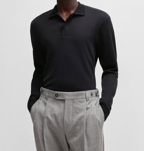 Polo de ropa informal para hombre de bajo precio, camiseta personalizable de manga corta con cuello Polo y botones de punto - Product Image 3