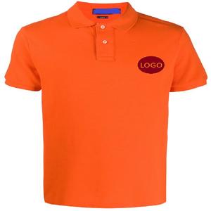 100% algodón más vendido Polo de manga corta cuello Regular Fit manga corta Polo para hombre Primeum OEM logotipo personalizado impreso - Product Image 2