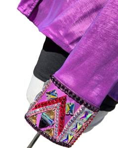 Custom Retro Western Pleasure Show Shirt Rodeo Queen Rail Shirt para la ropa de equitación de las mujeres - Product Image 4