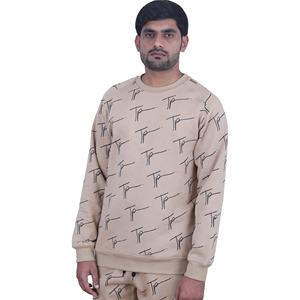 Sweatshirts décontractés à fermeture éclair pour hommes de grande taille Sweat à capuche col rond imprimé personnalisé respirant et élégant en polyester/coton pour l'hiver - Product Image 6