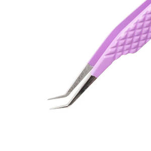 Pinzas de extensión de pestañas de acero inoxidable personalizables con aceptación de logotipo de punta de fibra para mejorar las pestañas - Product Image 4