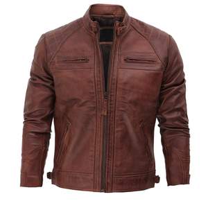 Chaqueta de Motociclismo de Cuero PU Impermeable, Cortavientos, Transpirable y Resistente al Fuego para Todas las Estaciones, Carreras de Motocross - Product Image 3