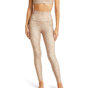 Pantalones de yoga personalizados para mujer para entrenamientos, ropa deportiva para gimnasio, mallas de mujer, mallas de yoga con cintura elástica sublimada - Product Image 1