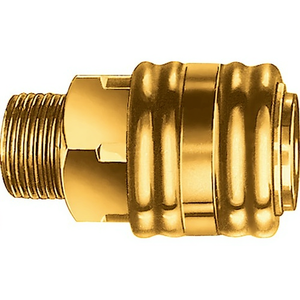 EWO DN 7.2 <b>Quick</b>-Release Coupling G 1/2 20.95 mm External Thread Brass Shop Tools-Pack Size 10 - Product Image 3