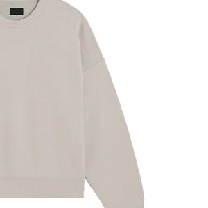 เสื้อสเวตเชิ้ตคอกลมแบบยูนิเซ็กซ์ ทรงโอเวอร์ไซส์ ผ้าเฟรนช์เทอร์รี่ ลายหัวใจ สไตล์มินิมอล สีเบจ แขนยาว สำหรับฤดูใบไม้ร่วง - Product Image 3