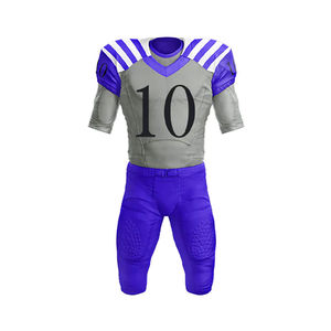 ชุดกีฬาอเมริกันฟุตบอลแห้งเร็วพิมพ์ลายปรับแต่งได้ชุดเสื้อแขนสั้นระบายอากาศได้ดีพิมพ์ซับลิเมชันชื่อทีม - Product Image 2