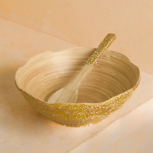 Ensaladera de bambú radiante con laca de cáscara de huevo, decoración de presentación de comida, productos vietnamitas al por mayor ecológicos - Product Image 6