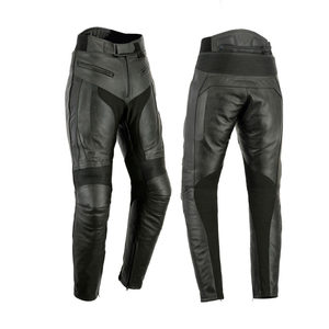 Pantalones de Cuero Resistentes para Motociclistas de Carreras - Product Image 1