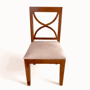 เก้าอี้รับประทานอาหารไม้เนื้อแข็งที่มีการออกแบบ X-Back และที่นั่งหุ้มเบาะแสงสำหรับบ้านร้านอาหารคาเฟ่ - Product Image 4