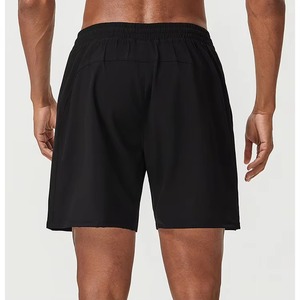 Shorts en toile de coton et polyester pour hommes, décontractés, à motif solide, pour l'été, vêtements de fitness, service OEM, séchage rapide - Product Image 5