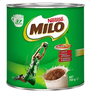 กระป๋องหวานสำหรับเครื่องดื่มสไตล์เนสท์เล่สำหรับเครื่องดื่ม Milo ส่วนผสมเครื่องดื่มแห้งสำหรับเด็กและผู้ใหญ่พร้อมรูปแบบอาหารและถุง