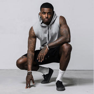 High Quality Whole Sale Price Men <b>Sleeveless</b> Workout Men <b>Hoodie</b> Made in High Quality Fabric Men Cotton Polyester <b>Hoodie</b> - Product Image 6
