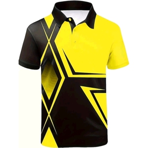 Hot Selling Custom Design Sublimation Casual for <b>Shirts</b> <b>Men</b> High Quality Breathable Quick Dry Eco-Friendly Summer Wear Golf - Product Image 1