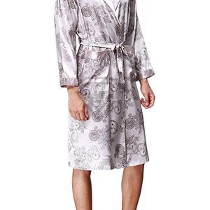 New Fashion Vintage Bathrobes Honeymoon New Bride Sexy Silk Satin Pajamas Comfortable Feeling Sleepwear Robes for Women and Man - Product Image 5