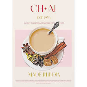 Spice and Warmth Chai Tea <b>Poster</b> Wall Decor Made of Paper - Product Image 1